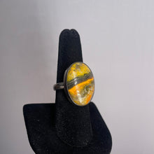 Load image into Gallery viewer, Bumblebee Jasper Size 9 Sterling Silver Ring