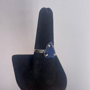 Sapphire Size 9 Sterling Silver Ring