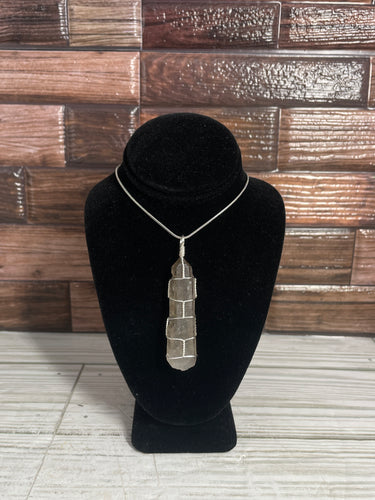 Smoky Quartz Wire-Wrapped Pendant