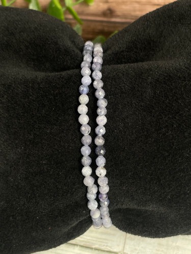 Tanzanite Faceted Crystal Bracelet