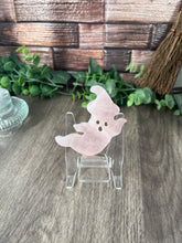 Load image into Gallery viewer, Rose Quartz Ghost Carving