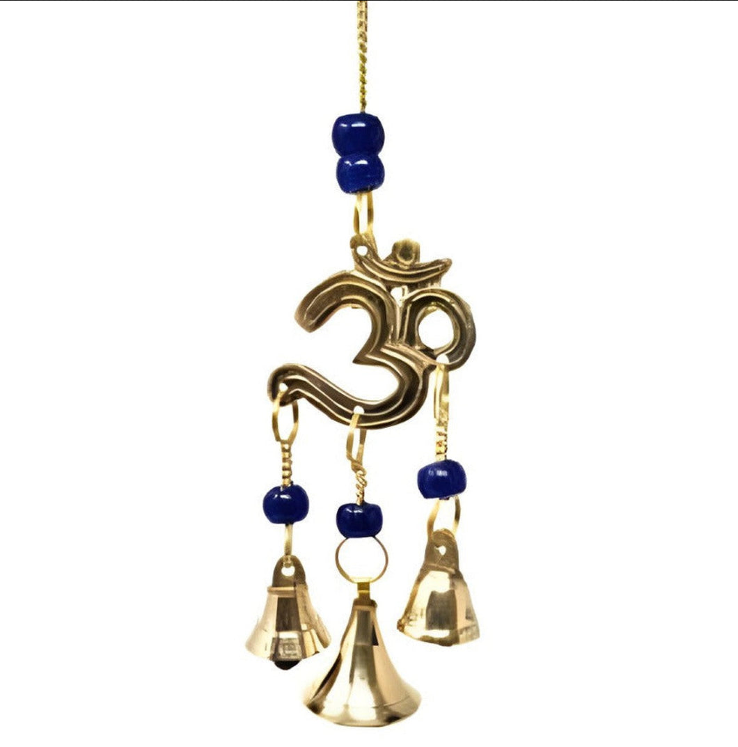 Om Brass Wind Chime W/ Bells