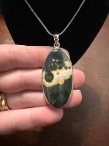Ocean Jasper Sterling Silver Pendant