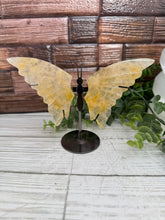 Load image into Gallery viewer, Golden Healer Butterfly on Stand