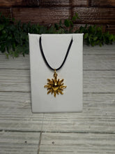 Load image into Gallery viewer, Gold Sun Necklace