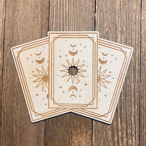 Wooden Tarot Card Sphere Stand