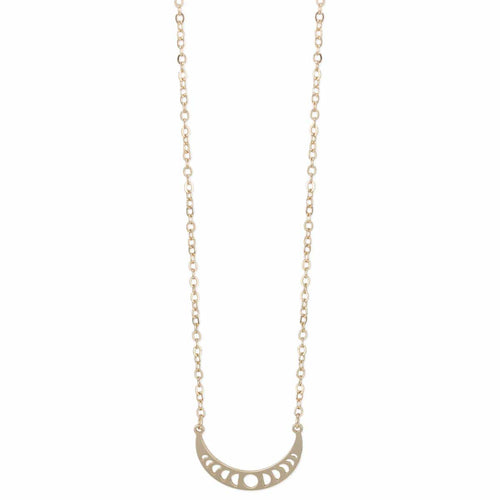 Gold Crescent Moon Necklace
