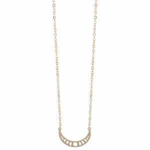 Gold Crescent Moon Necklace