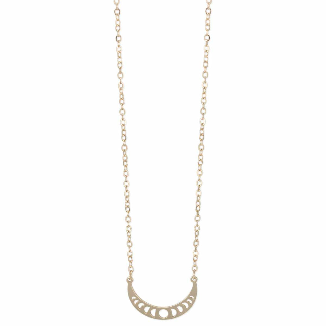 Gold Crescent Moon Necklace