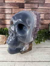 Load image into Gallery viewer, Amethyst Agate Skull