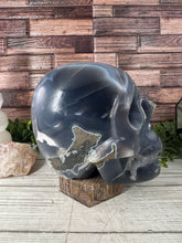 Load image into Gallery viewer, Amethyst Agate Skull