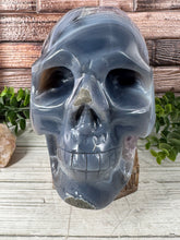 Load image into Gallery viewer, Amethyst Agate Skull