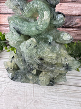 Load image into Gallery viewer, Prehnite Dragon Carving
