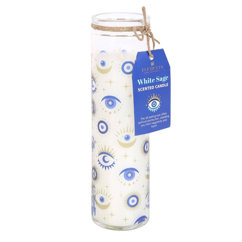 All Seeing Eye White Sage Candle