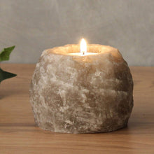 Load image into Gallery viewer, Black Himalayan Salt Candle Holder