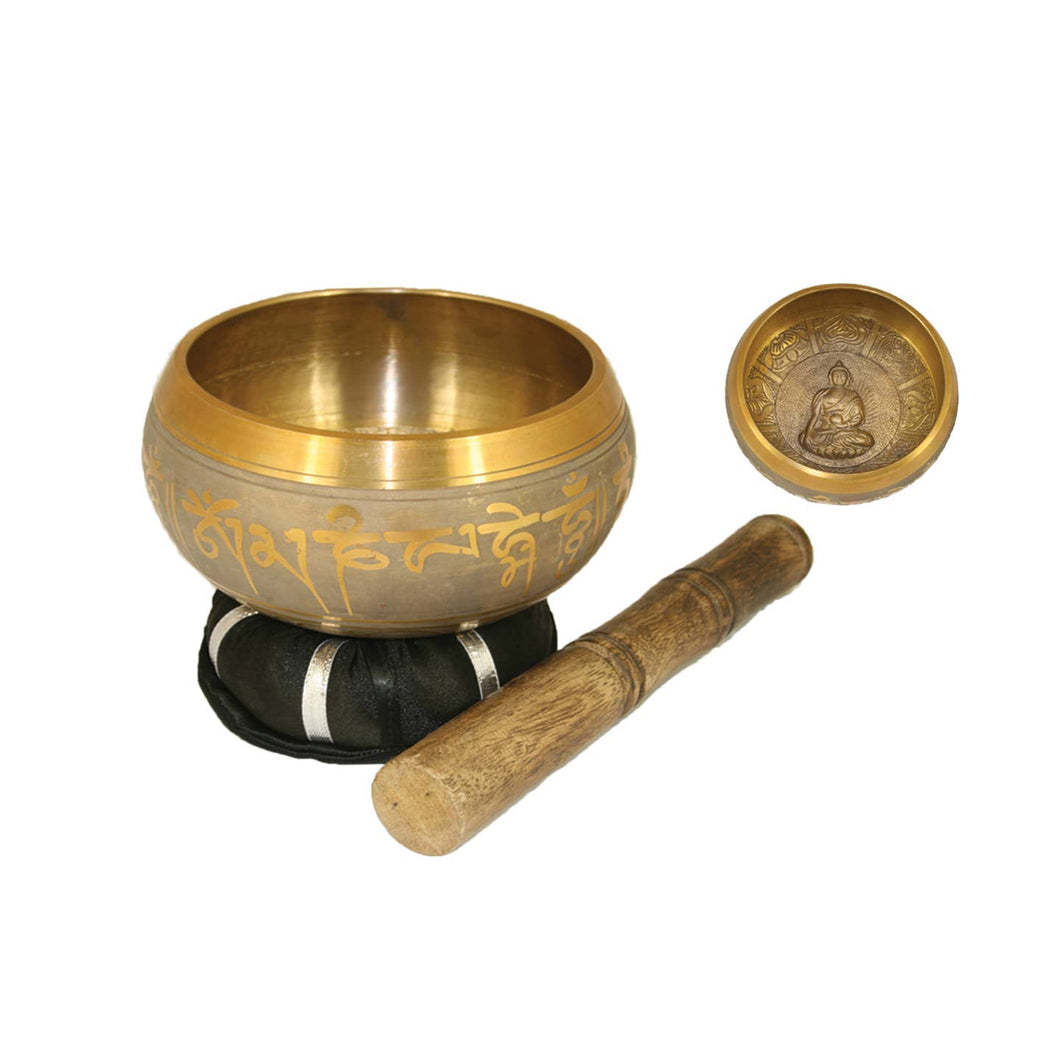 Gold Buddha Tibetan Singing Bowl
