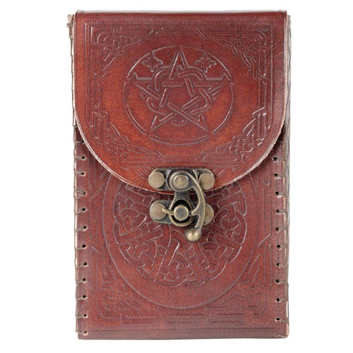 Pentacle Leather Tarot Card Holder