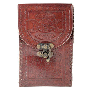 Triple Moon Leather Tarot Card Holder