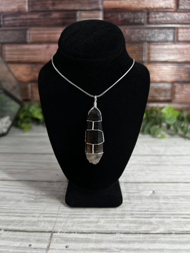 Smoky Quartz Wire-Wrapped Pendant