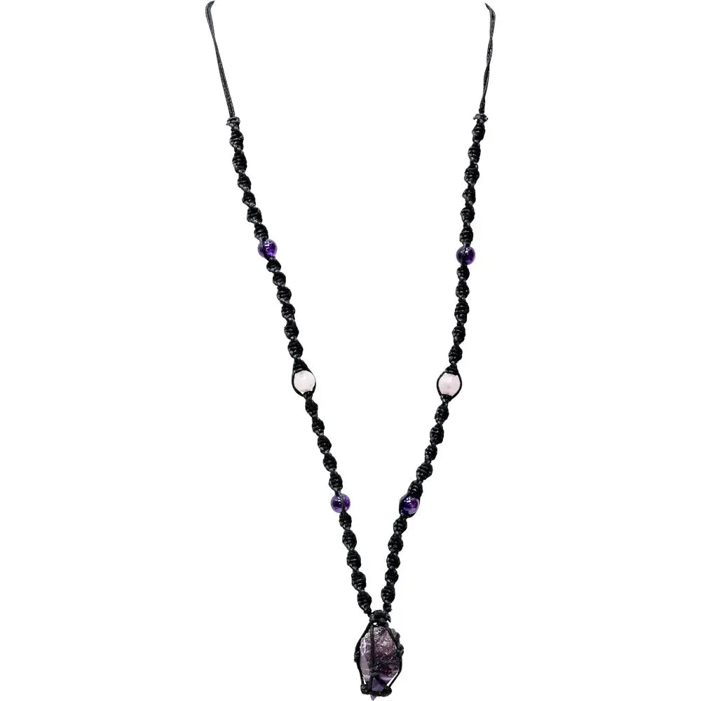 Amethyst & Rose Quartz Necklace