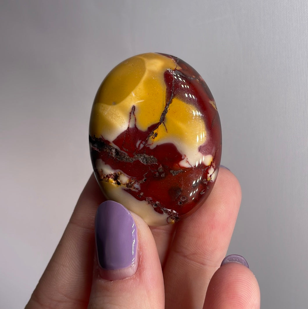 Mookaite Palm Stone