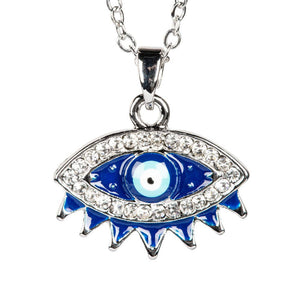 Evil Eye Rhinestone Necklace