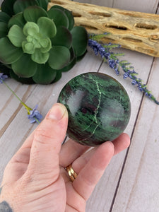 Ruby Zoisite Sphere | Crystal Sphere | Zoisite Crystal Ball | Crystals Rocks Stones & Minerals