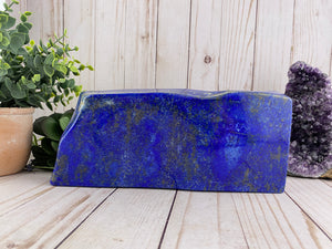 Lapis Lazuli Crystal Slab Freeform | Over 6 Pounds!!