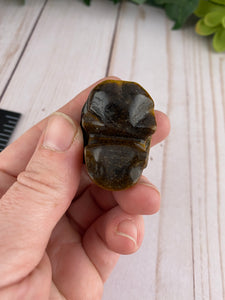 Tiger Eye Skull
