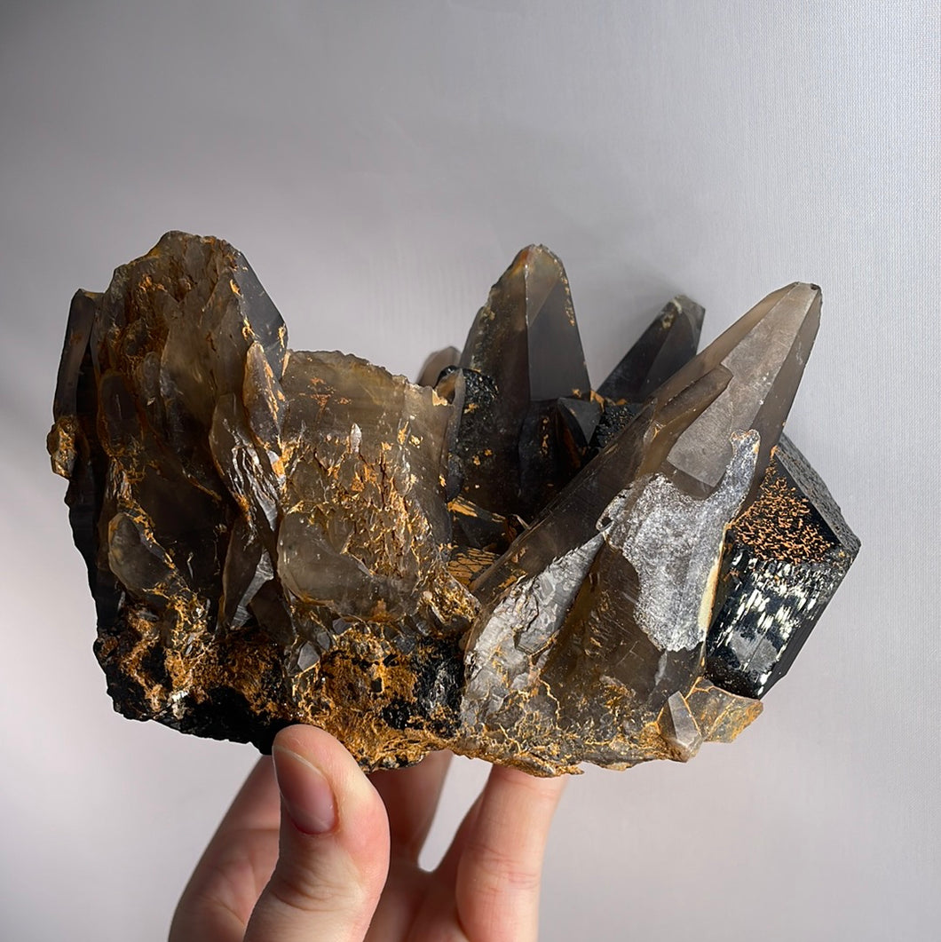 Dogtooth Calcite With Black Tourmaline