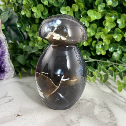 Orca Agate Mushroom