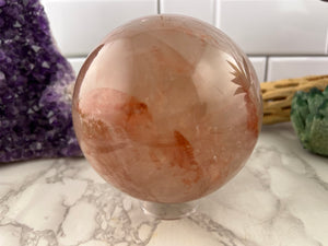 Fire Quartz Sphere