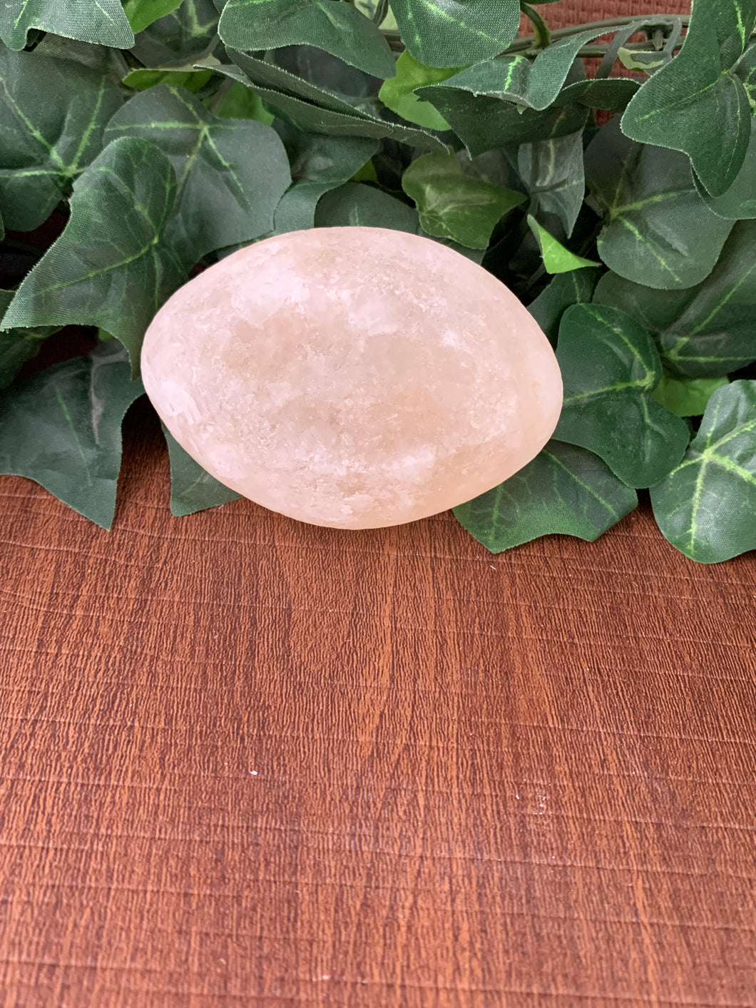 Himalayan Salt Palm Stone