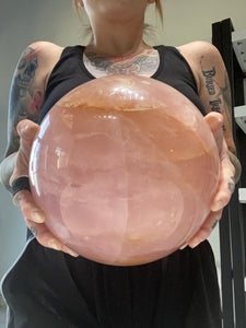 Rose Quartz Sphere- 25 pounds!!
