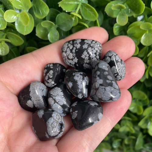 Tumbled Snowflake Obsidian
