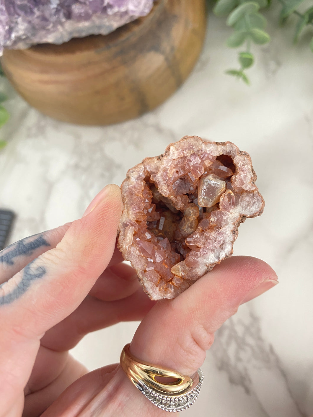 Pink Amethyst Cluster