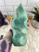 Load image into Gallery viewer, Amazonite Flame Large