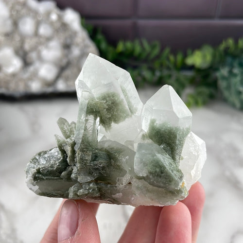 Quartz with Chlorite Cluster