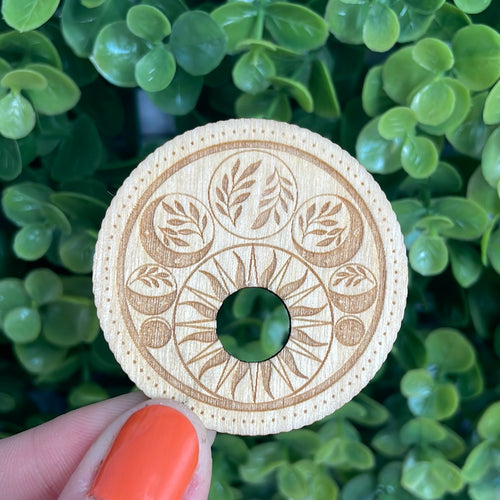 Wooden Harvest Moon Sphere Holder
