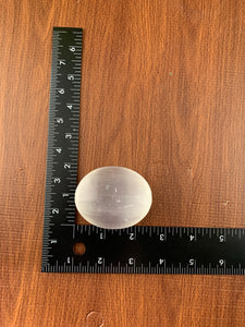 Selenite Palm Stone