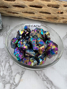 Titanium Aura Pyrite Chunk