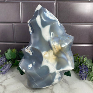 Orca Agate Flame 9 Pounds!