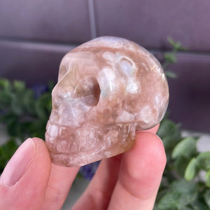 Flower Agate Skull