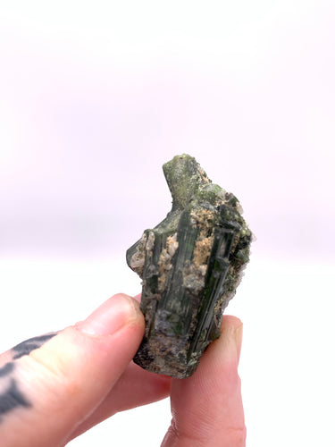 Green Tourmaline Cluster