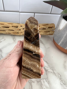 Chocolate Calcite Tower