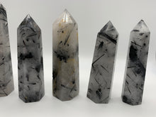Load image into Gallery viewer, Black Tourmaline &amp; Quartz Tower (3-4 inch)