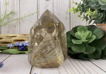 Load image into Gallery viewer, Smoky Quartz &amp; Chlorite Tower