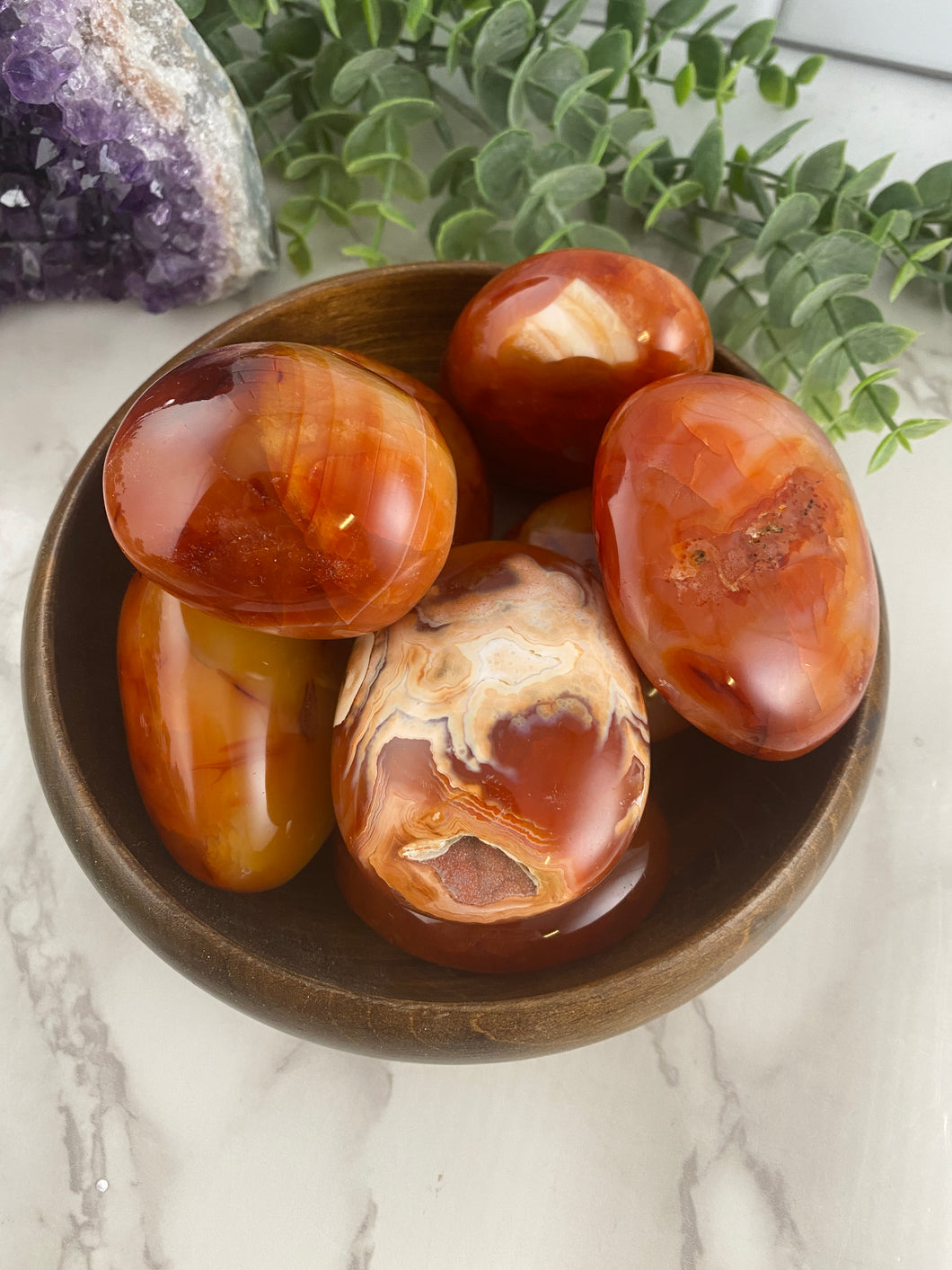 Carnelian Palm Stone (1)