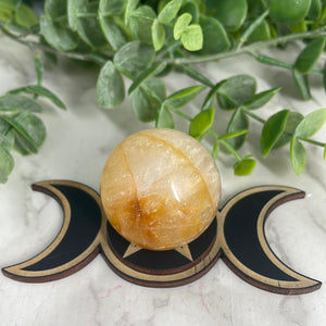 Triple Moon Wooden Sphere Stand