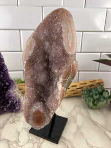 Amethyst on Metal Stand